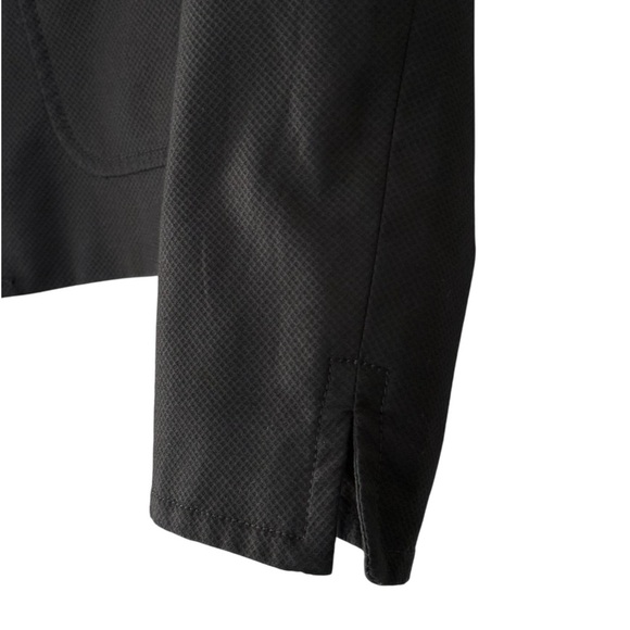 Talbots Horsebit Blazer Size 8 Black Cotton Pique Preppy Equestrian - Picture 3 of 10